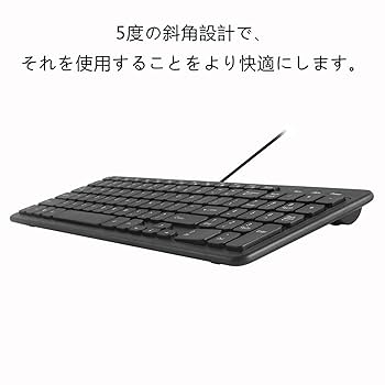 Amazon | DIWOSHE USB有線キーボード 96キー 英語配列 テンキー